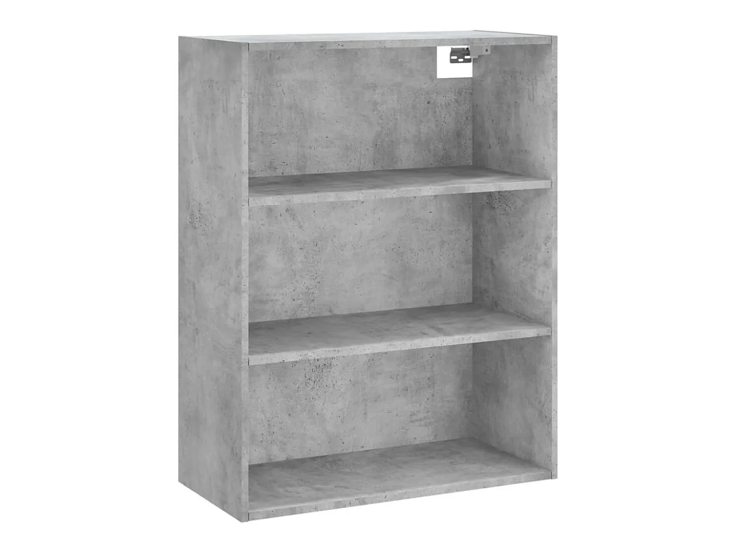 Aparador alto madera contrachapada gris hormigón 69,5x34x180 cm