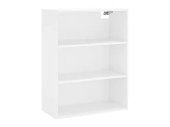 Aparador alto madera contrachapada blanco 69,5x34x180 cm ES21348