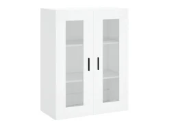 Aparador alto madera contrachapada blanco 69,5x34x180 cm ES96859