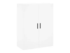 Aparador alto madera contrachapada blanco 69,5x34x180 cm ES98763