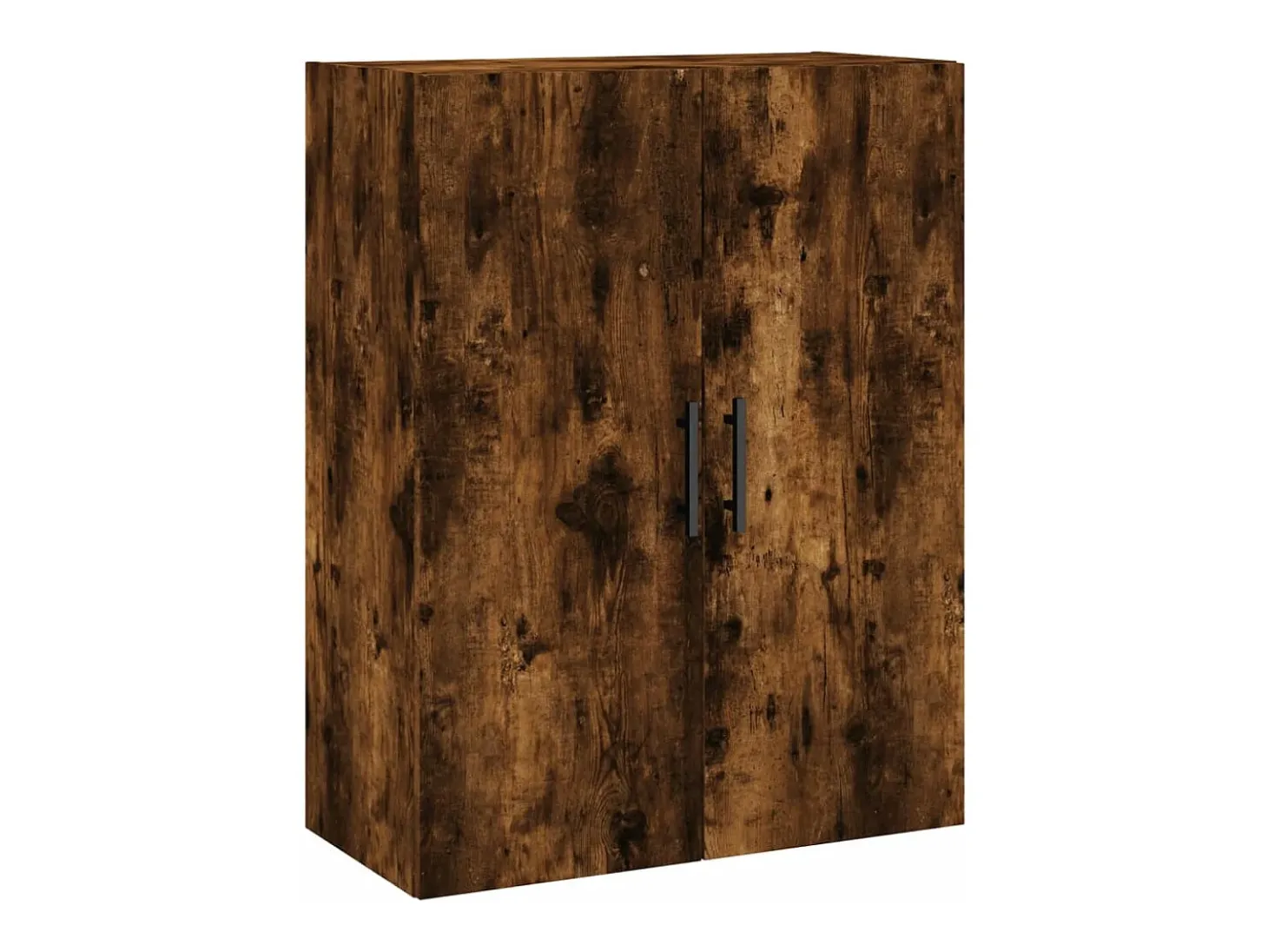 Aparador alto madera contrachapada roble ahumado 69,5x34x180 cm