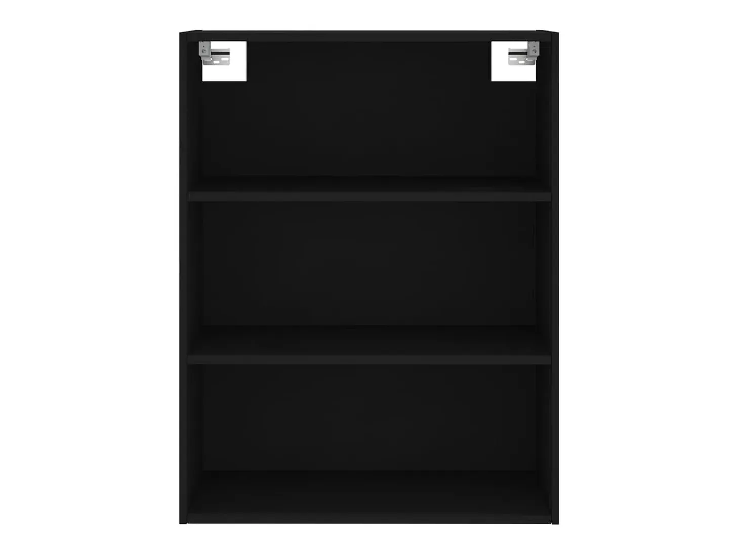 Aparador alto madera contrachapada negro 69,5x34x180 cm