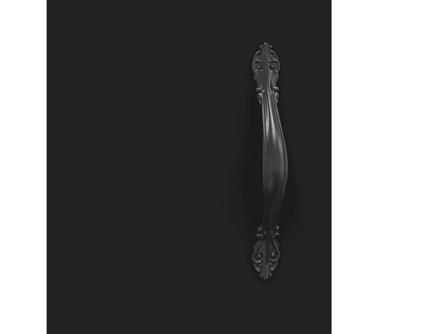 Aparador alto madera contrachapada negro 69,5x34x180 cm