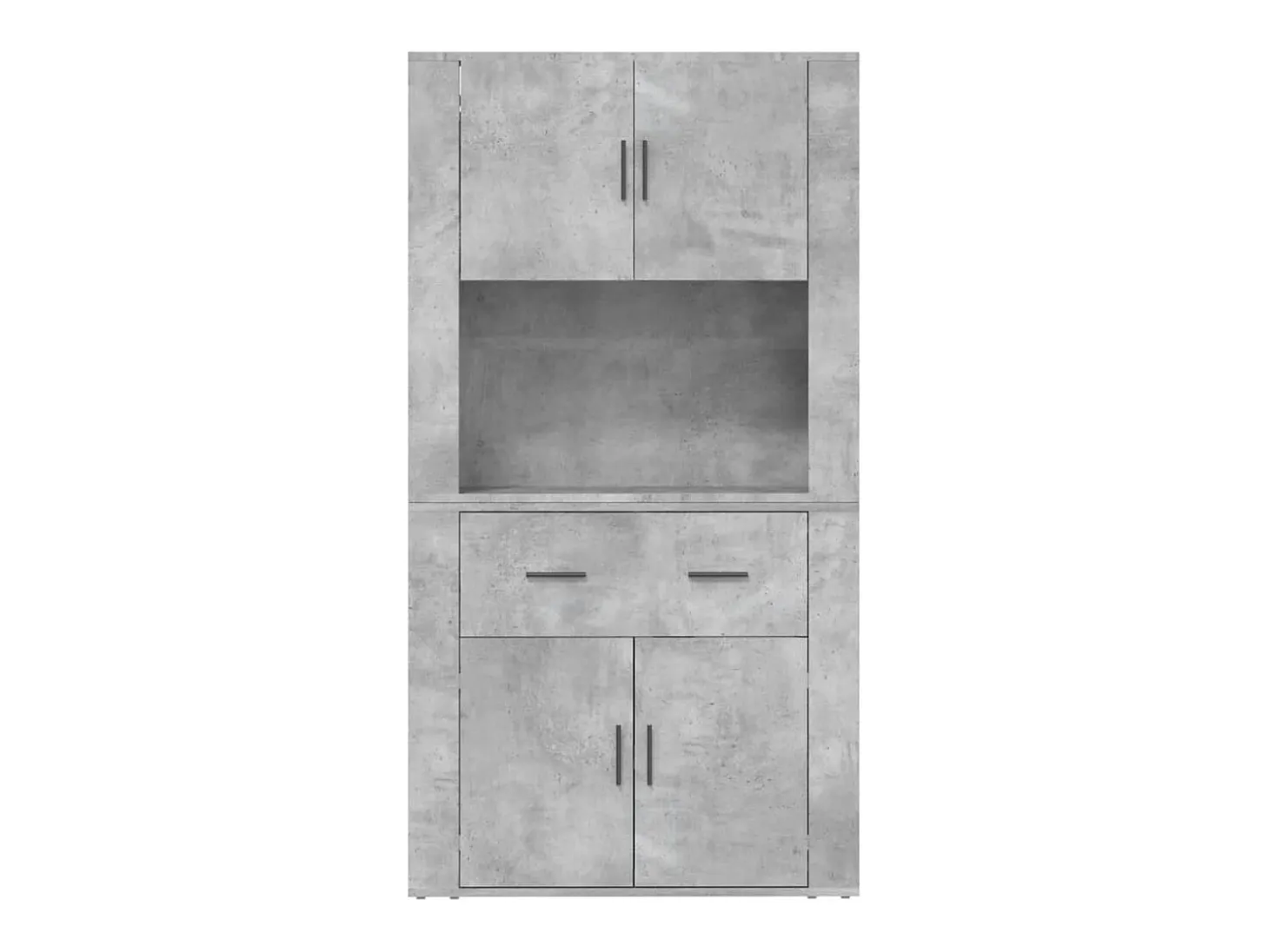 Aparador alto madera contrachapada gris hormigón