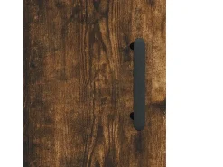Aparador alto madera contrachapada roble ahumado 69,5x34x180 cm