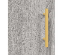 Aparador alto madera contrachapada gris sonoma 69,5x34x180 cm