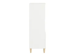 Aparador alto madera contrachapada blanco 40x36x110 cm