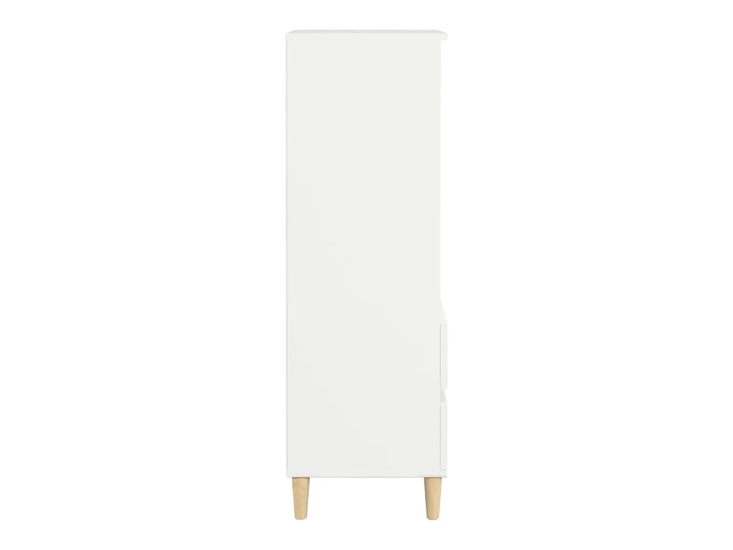Aparador alto madera contrachapada blanco 40x36x110 cm