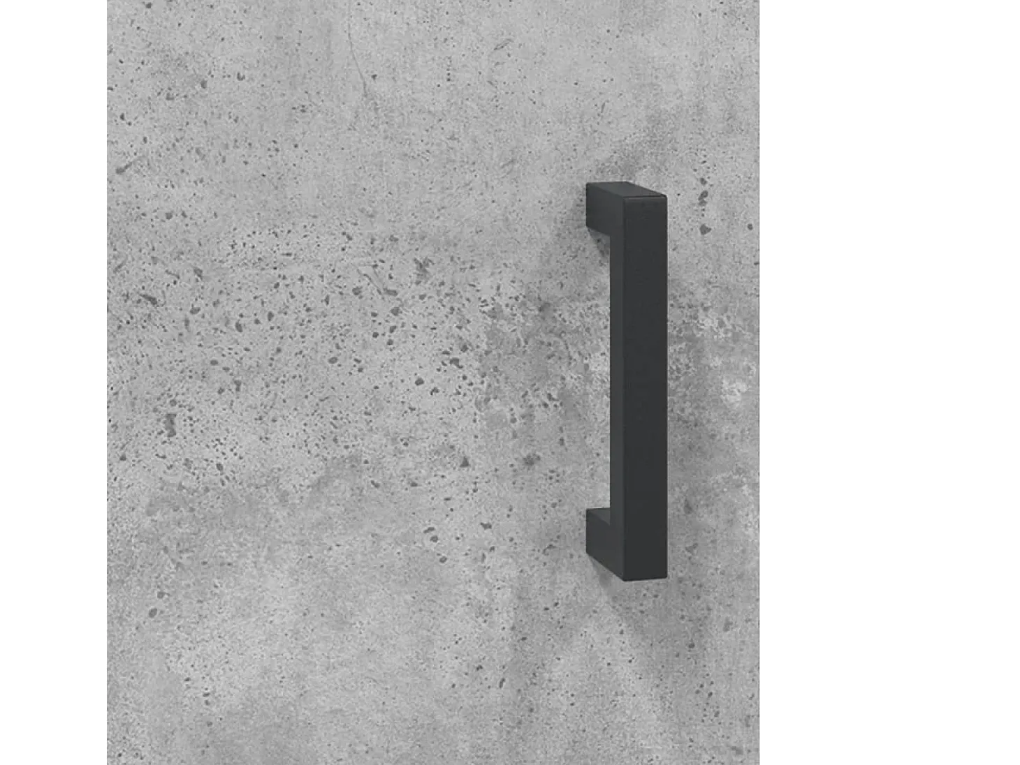Aparador alto madera contrachapada gris hormigón 69,5x34x180 cm