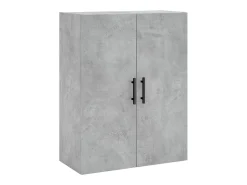 Aparador alto madera contrachapada gris hormigón 69,5x34x180 cm ES79380