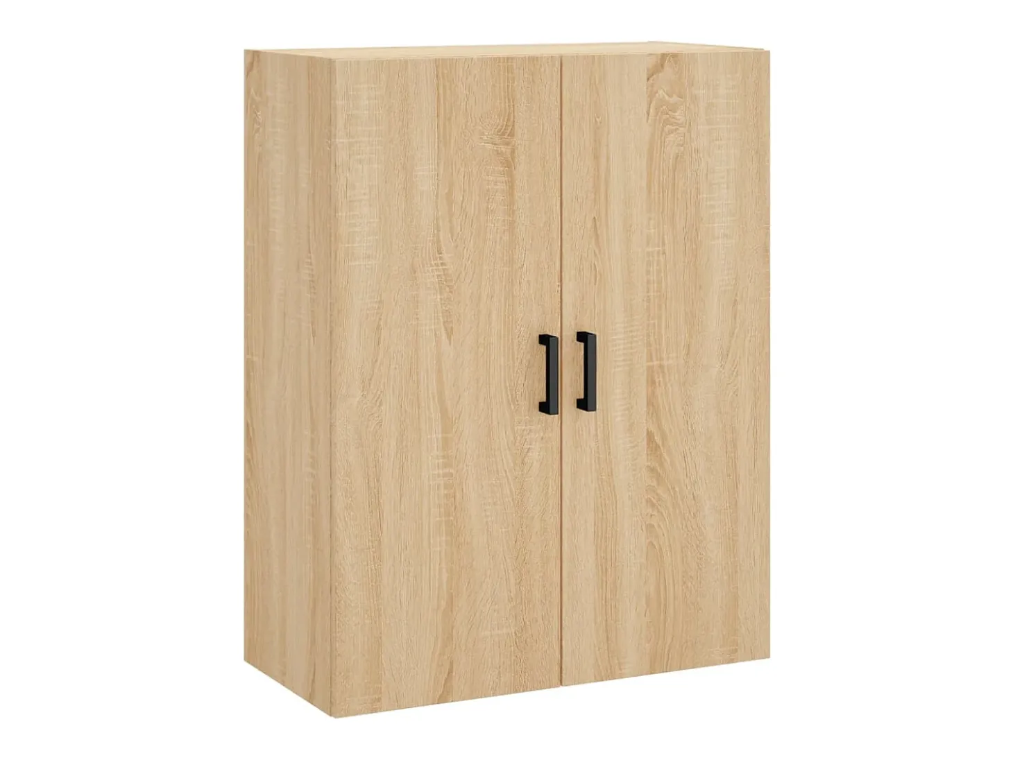Aparador alto madera contrachapada color roble 69,5x34x180 cm
