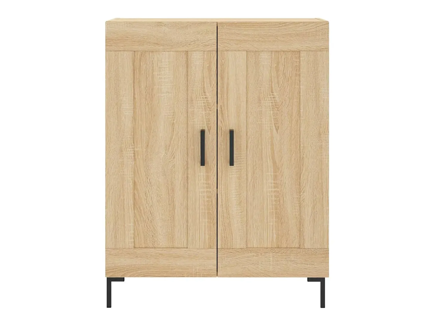 Aparador alto madera contrachapada color roble 69,5x34x180 cm
