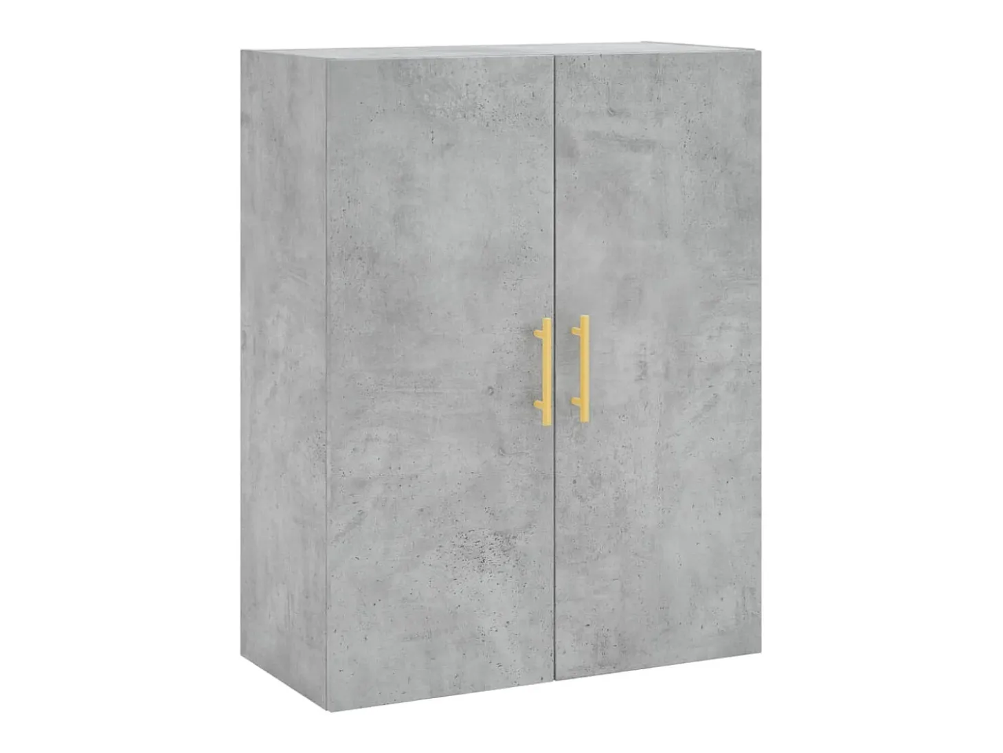 Aparador alto madera contrachapada gris hormigón 69,5x34x180 cm