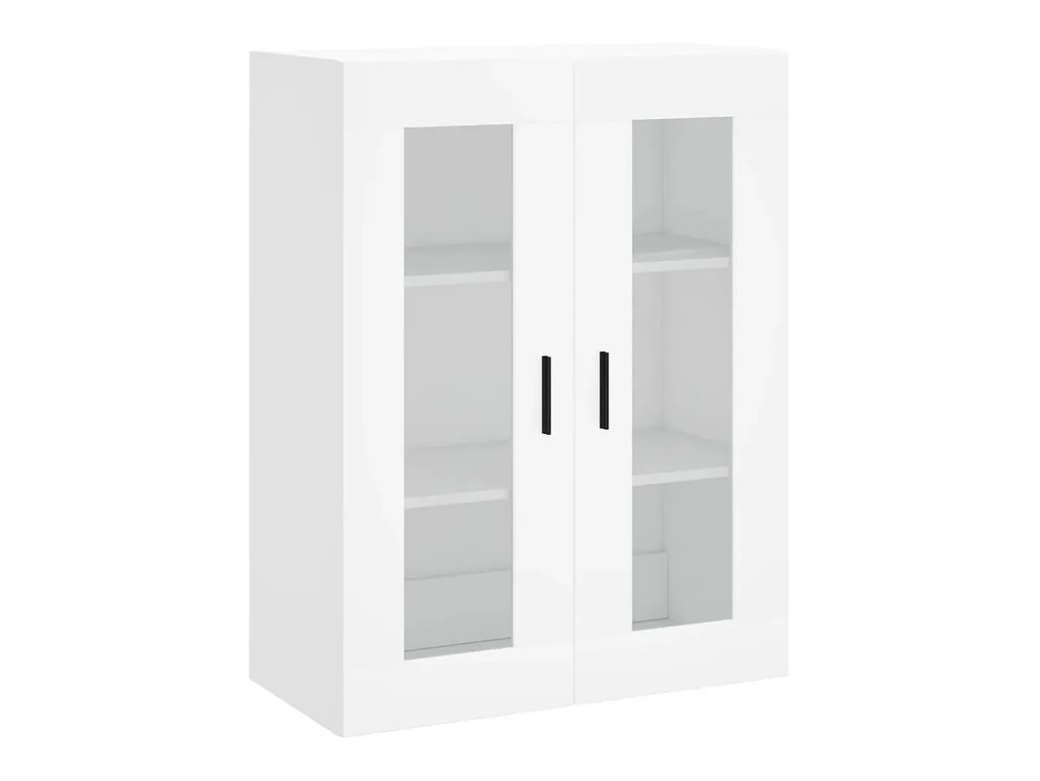 Aparador alto madera contrachapada blanco 69,5x34x180 cm ES58055