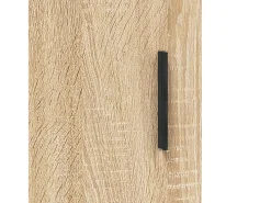 Aparador alto madera contrachapada color roble 69,5x34x180 cm