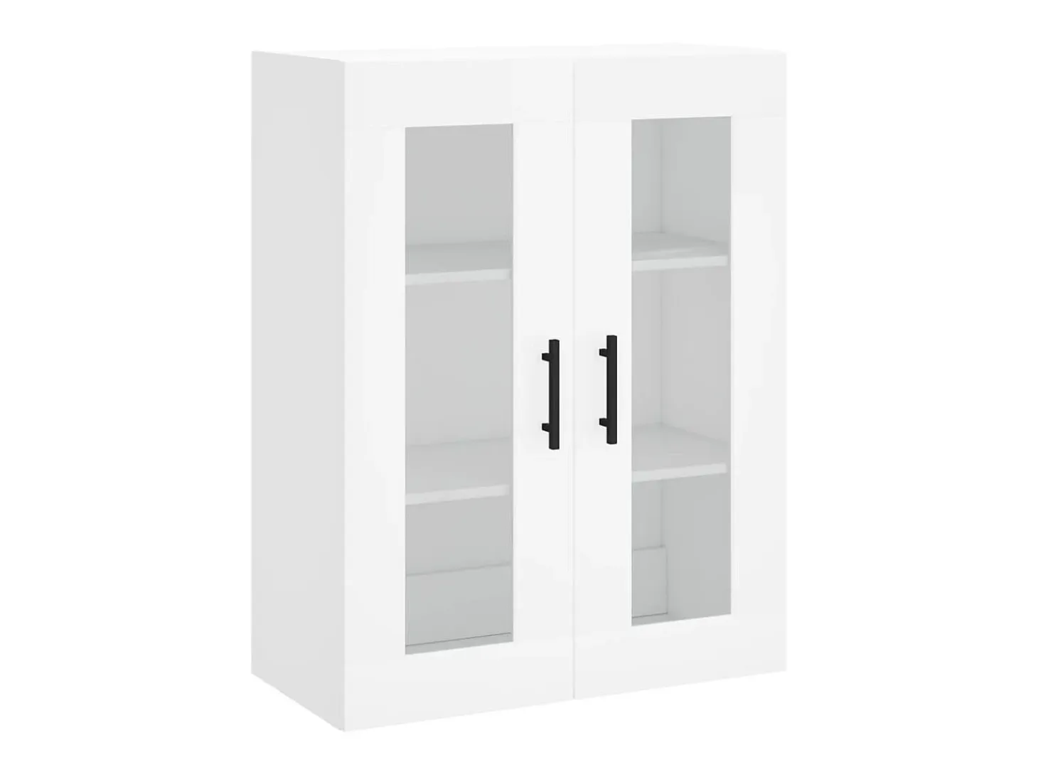 Aparador alto madera contrachapada blanco 69,5x34x180 cm ES24701