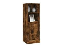 Aparador alto madera contrachapada roble humo 36x35,5x103,5 cm ES30746