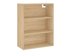 Aparador alto madera contrachapada color roble 69,5x34x180 cm