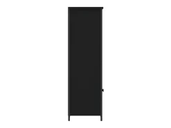 Aparador alto madera de ingeniería negro 62x32x103,5 cm