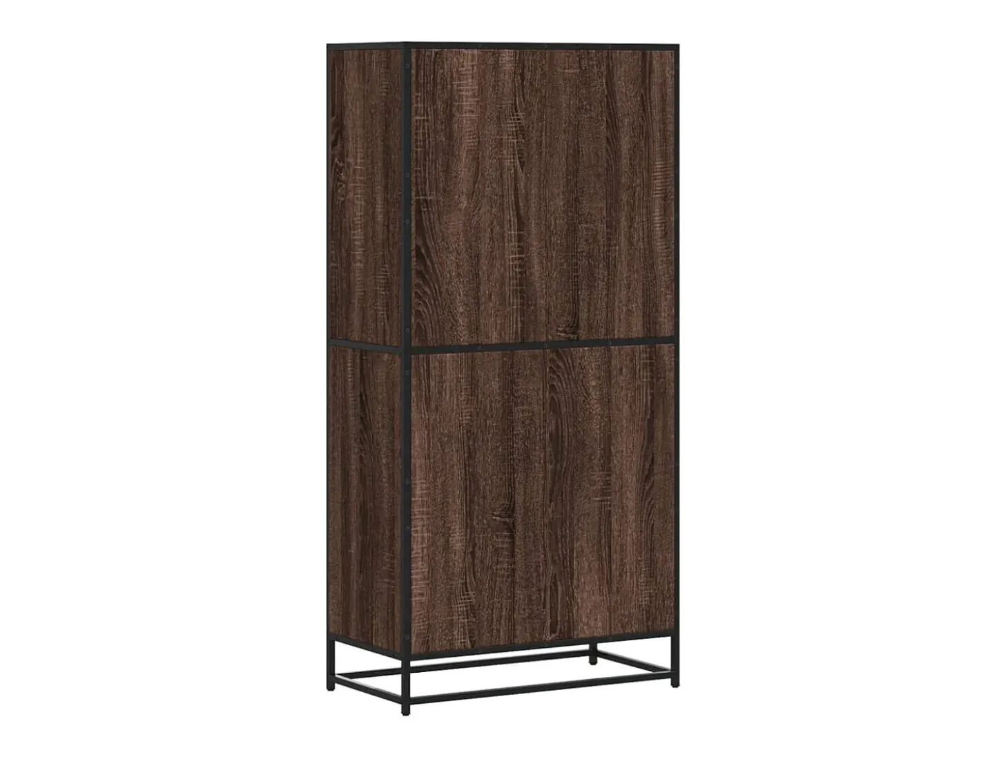 Aparador alto madera de ingeniería marrón roble 68x35x139 cm
