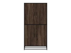 Aparador alto madera de ingeniería marrón roble 68x35x139 cm