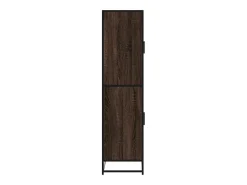 Aparador alto madera de ingeniería marrón roble 68x35x139 cm