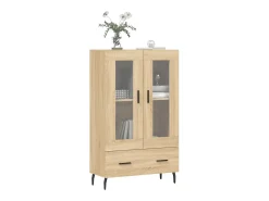 Aparador alto madera de ingeniería roble Sonoma 69,5x31x115 cm ES68694