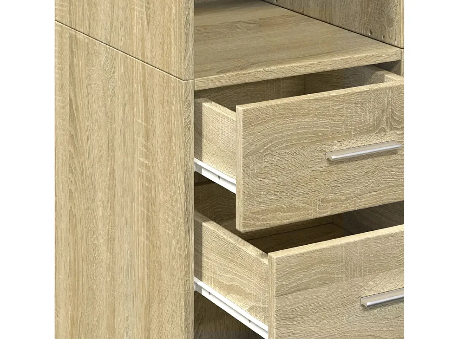 Aparador alto madera de ingeniería roble Sonoma 70x42,5x185 cm