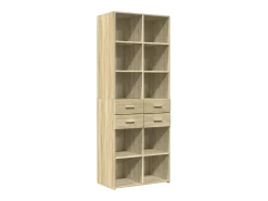 Aparador alto madera de ingeniería roble Sonoma 70x42,5x185 cm
