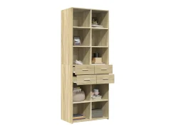Aparador alto madera de ingeniería roble Sonoma 70x42,5x185 cm