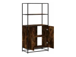 Aparador alto madera de ingeniería y metal 68x35x139 cm