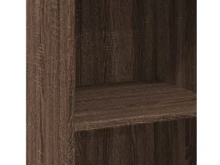 Aparador alto madera de ingeniería marrón roble 50x41x124 cm