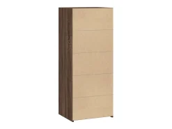 Aparador alto madera de ingeniería marrón roble 50x41x124 cm