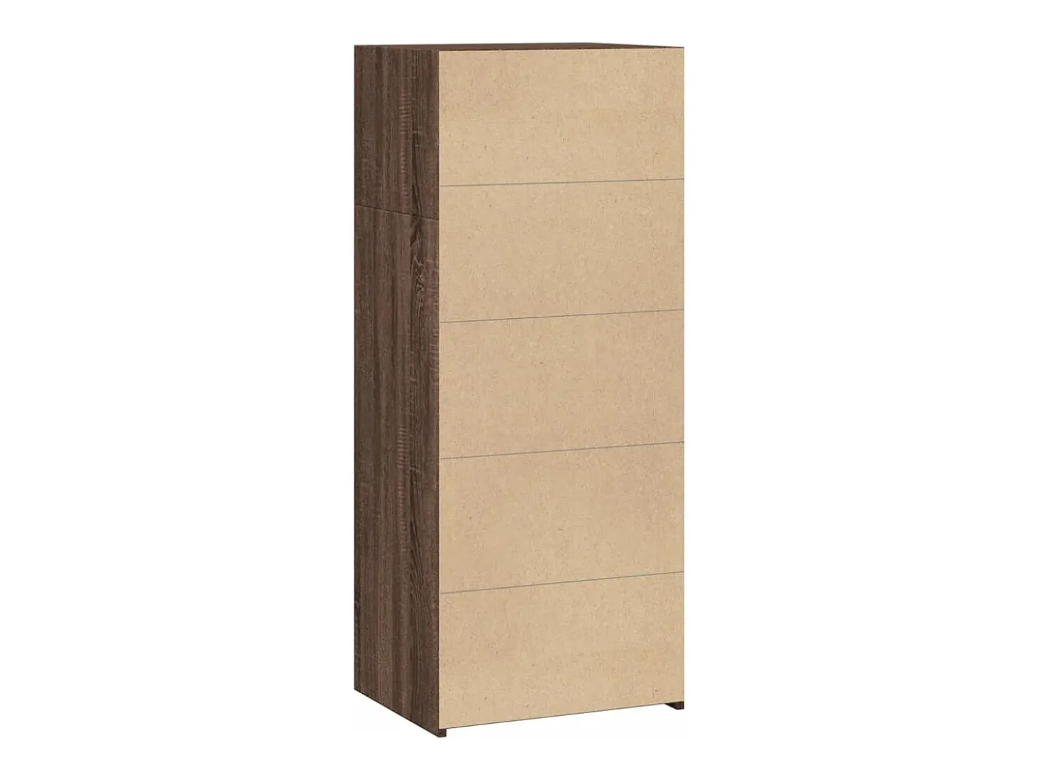 Aparador alto madera de ingeniería marrón roble 50x41x124 cm