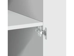 Aparador alto madera de ingeniería blanco 80x42,5x185 cm