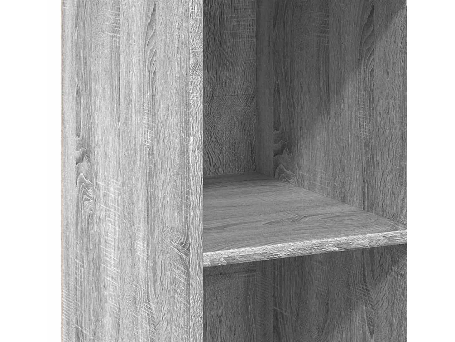 Aparador alto madera de ingeniería gris Sonoma 40x41x124 cm