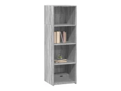 Aparador alto madera de ingeniería gris Sonoma 40x41x124 cm