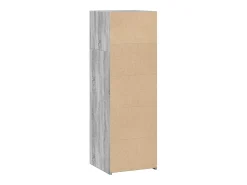 Aparador alto madera de ingeniería gris Sonoma 40x41x124 cm