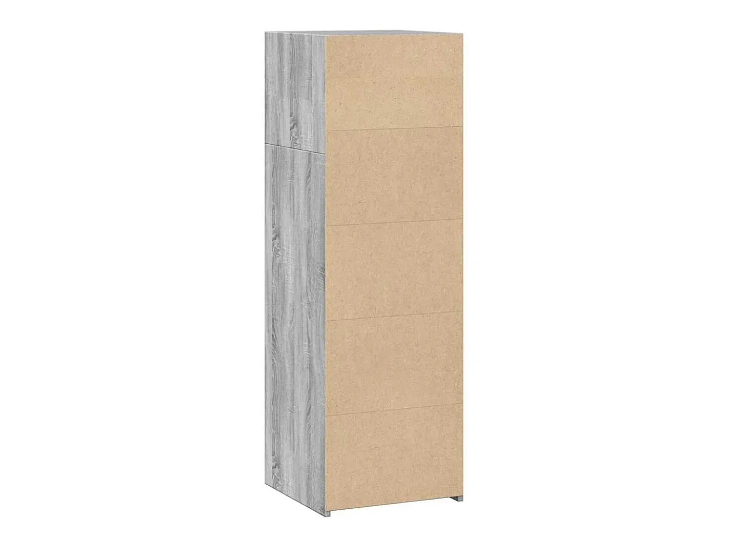Aparador alto madera de ingeniería gris Sonoma 40x41x124 cm