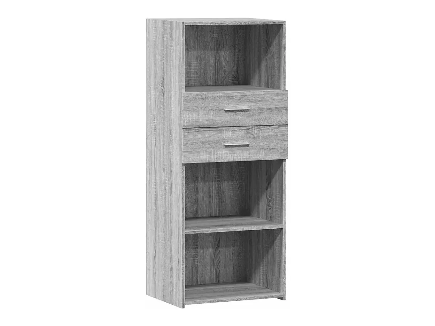 Aparador alto madera de ingeniería gris Sonoma 50x42,5x124 cm