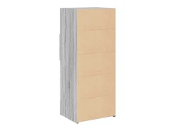 Aparador alto madera de ingeniería gris Sonoma 50x42,5x124 cm