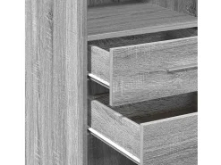 Aparador alto madera de ingeniería gris Sonoma 50x42,5x124 cm