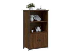 Aparador alto madera de ingeniería marrón roble 62x32x103,5 cm ES46502