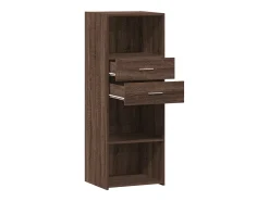 Aparador alto madera de ingeniería marrón roble 45x42,5x124 cm