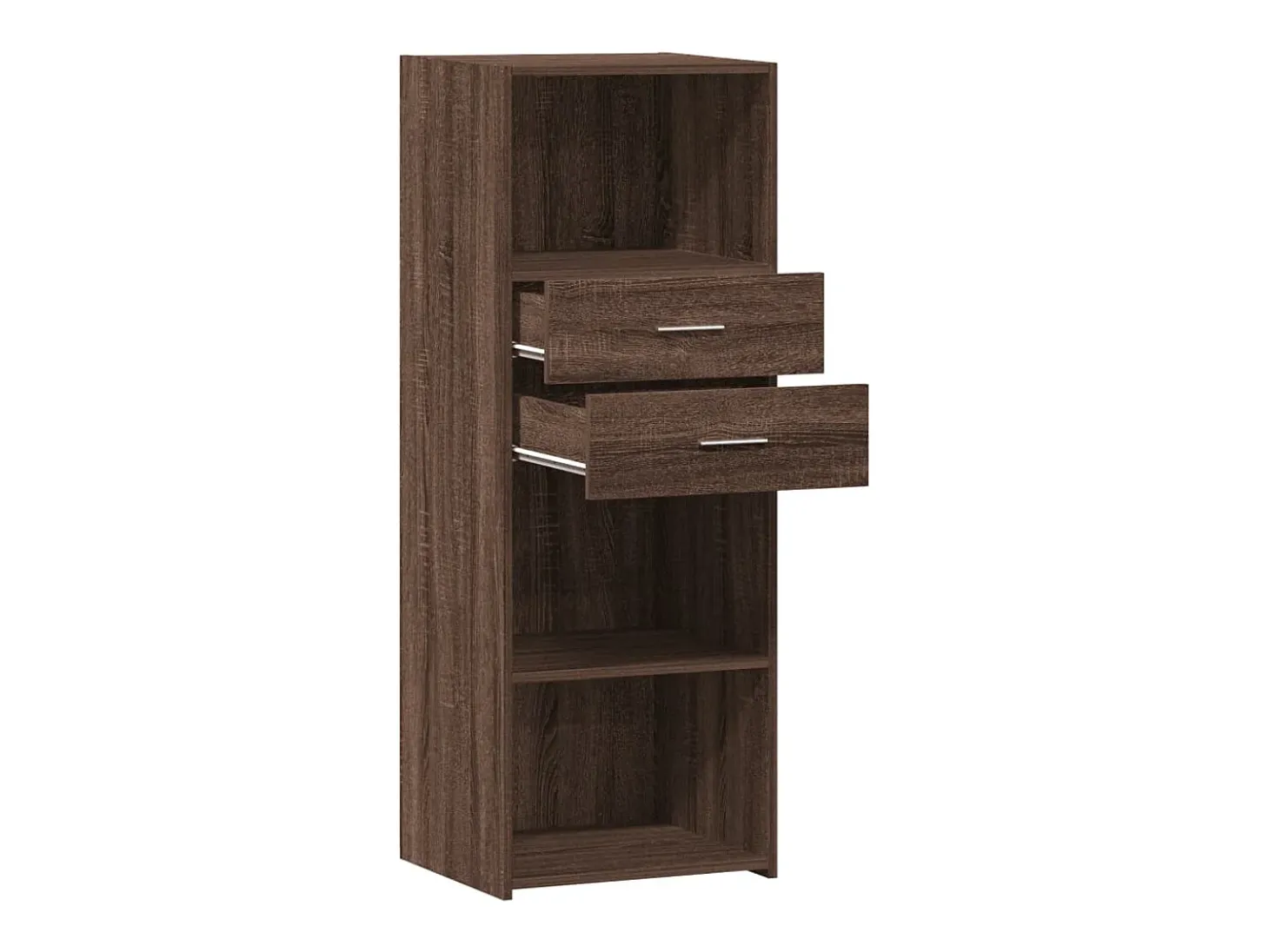Aparador alto madera de ingeniería marrón roble 45x42,5x124 cm