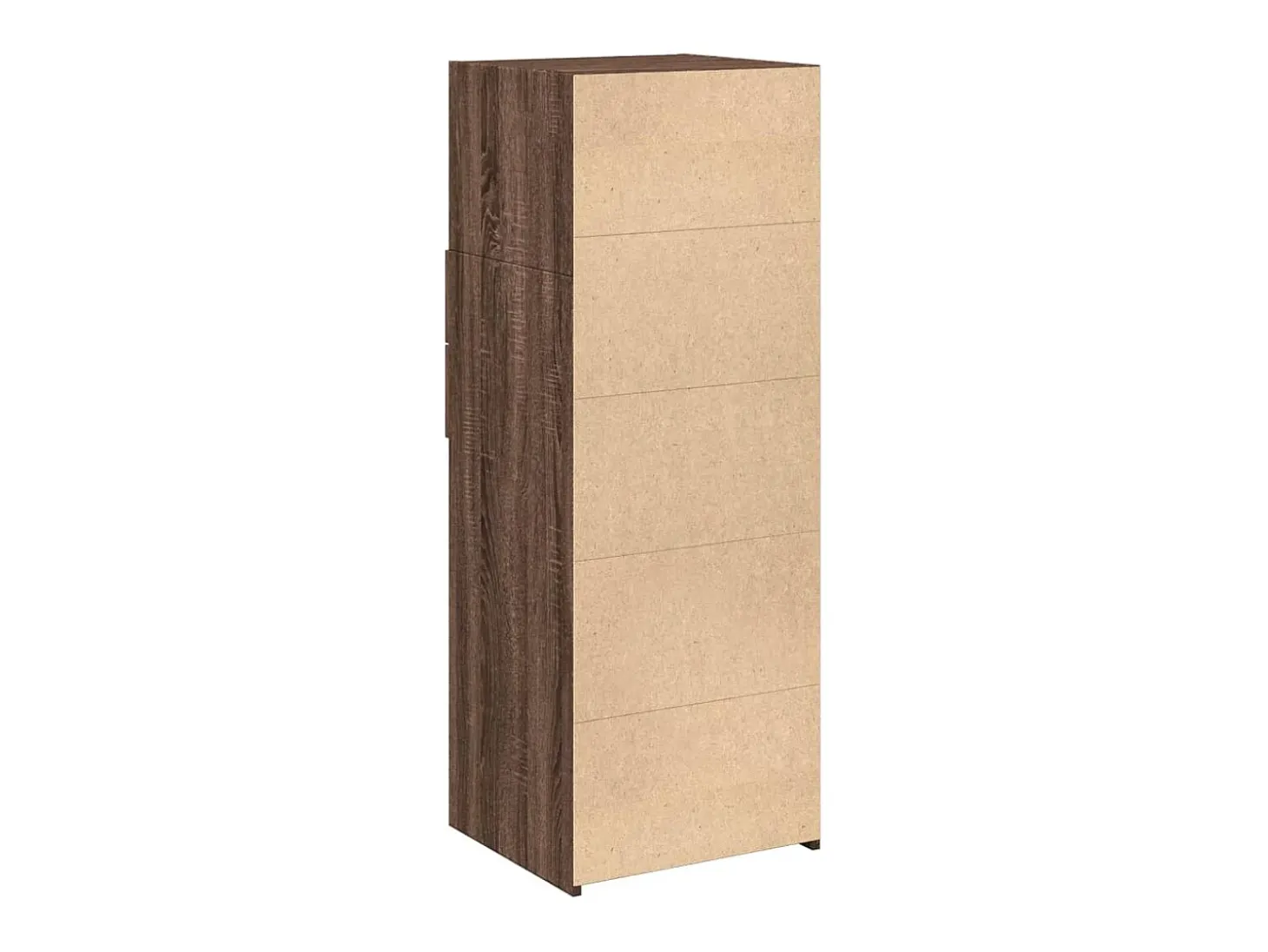 Aparador alto madera de ingeniería marrón roble 45x42,5x124 cm