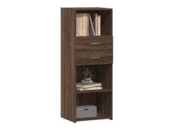 Aparador alto madera de ingeniería marrón roble 45x42,5x124 cm