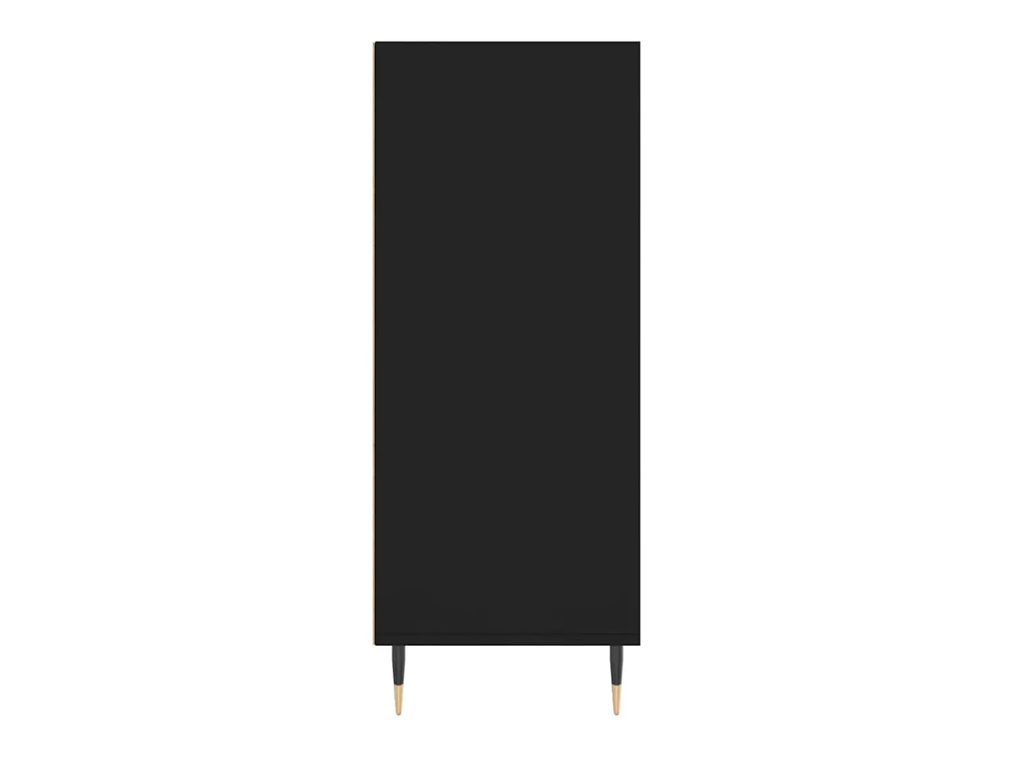 Aparador alto madera de ingeniería negro 57x35x90 cm ES45720