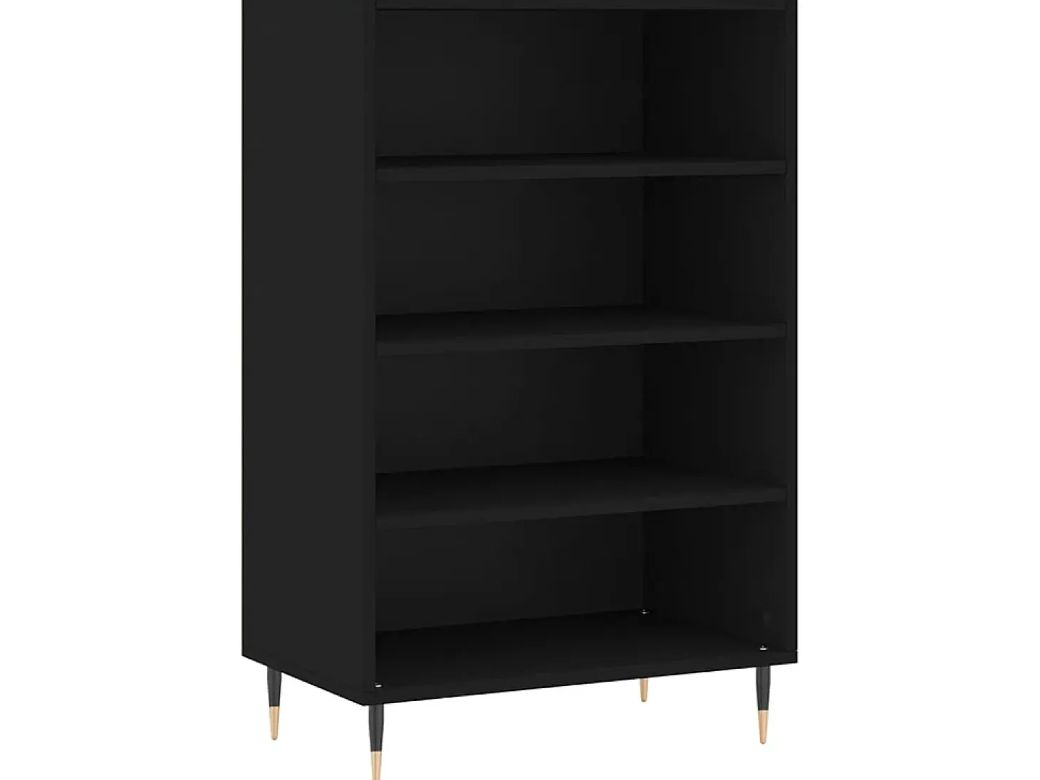 Aparador alto madera de ingeniería negro 57x35x90 cm ES45720