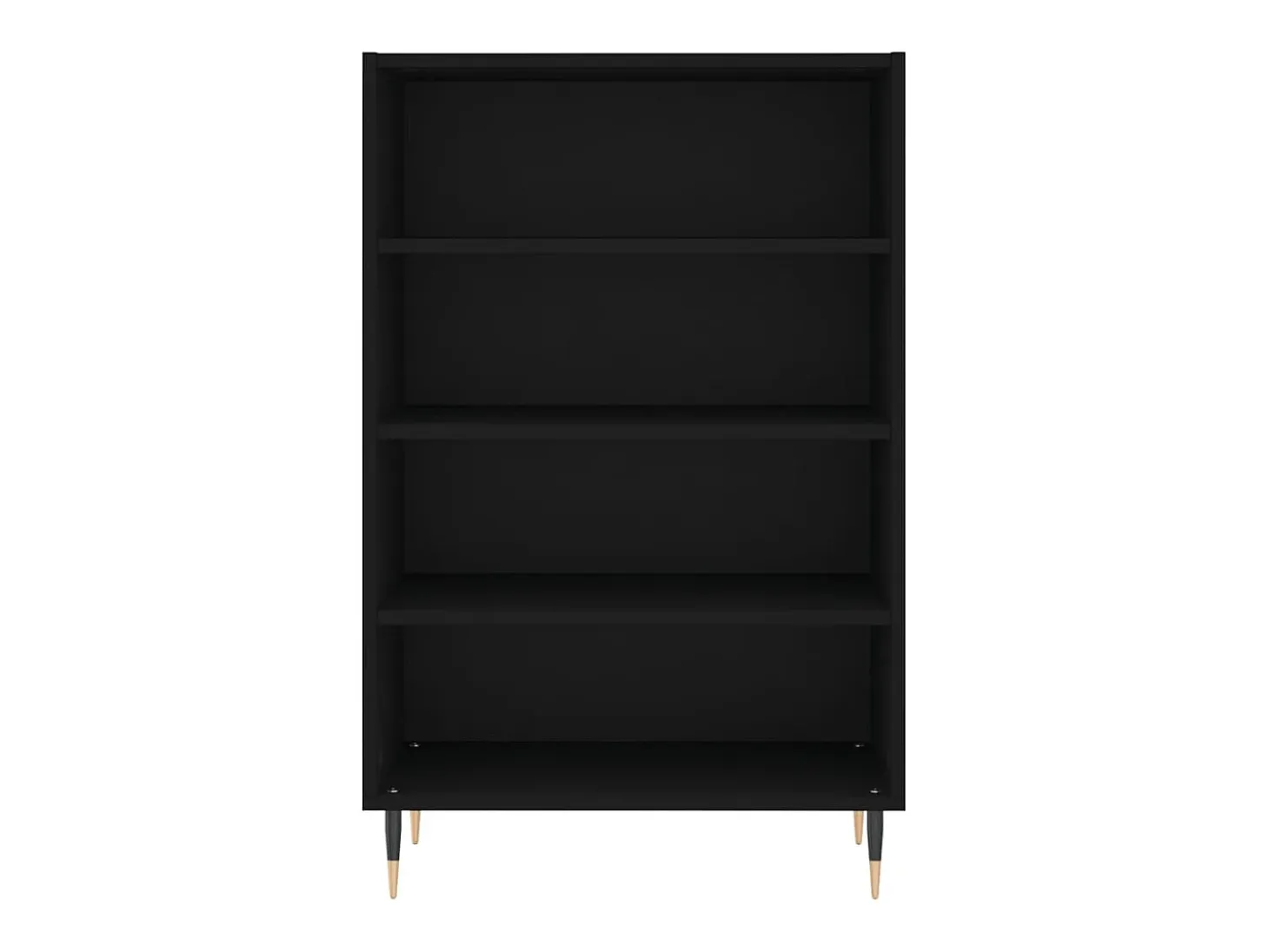 Aparador alto madera de ingeniería negro 57x35x90 cm ES45720